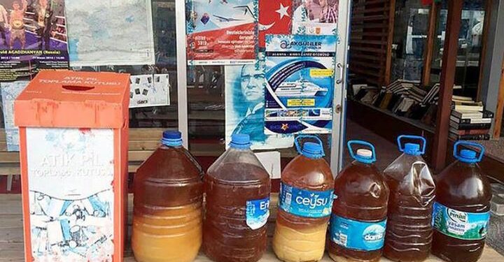 Atık yağ ve pil toplandı
