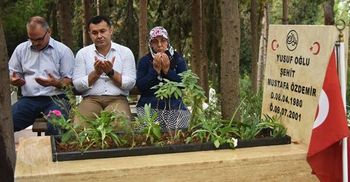 BAŞKAN YÜCEL ŞEHİTLER İÇİN DUA OKUDU