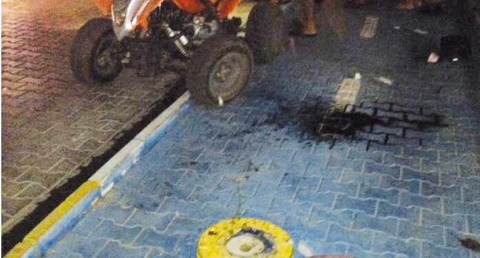  Bisiklet yolunda kaza