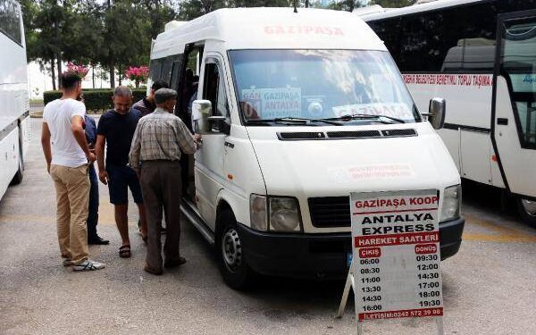 Gazipaşa ekspres hat ile 2,5 saat