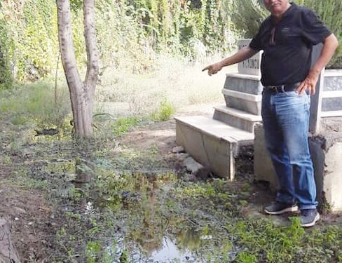 ASAT’ın suyu Mezarlığı bastı