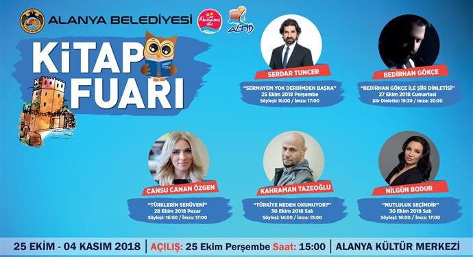 “OKUYAN ŞEHİR ALANYA” KİTAP FUARI AÇILIYOR