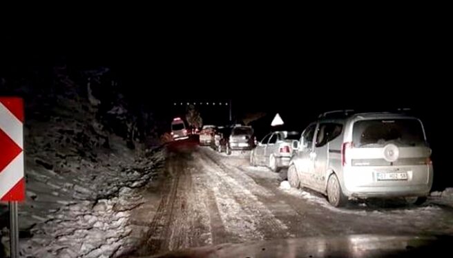 Ulaşıma kar engeli