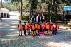 CAN ANAOKULU ÖĞRENCİLERİ HAYVAN BAKIMEVİNİ ZİYARET ETTİLER