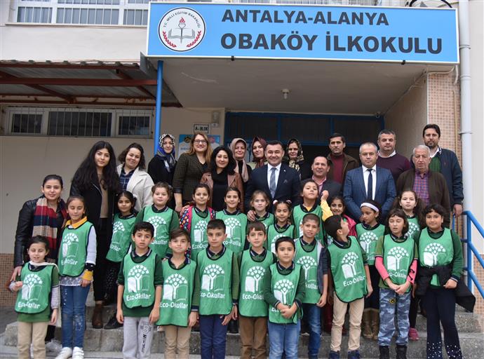 ZİRAAT MÜHENDİSİ BAŞKAN EKO OKULLARA PROJE ZİYARETİNDE