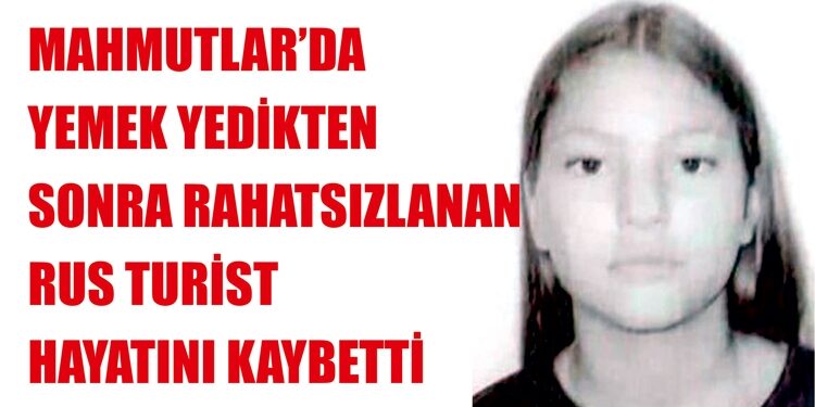 Mahmutlar’da Rus kız öldü