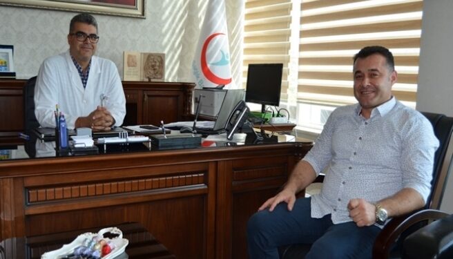 Yücel’den başhekim ziyareti