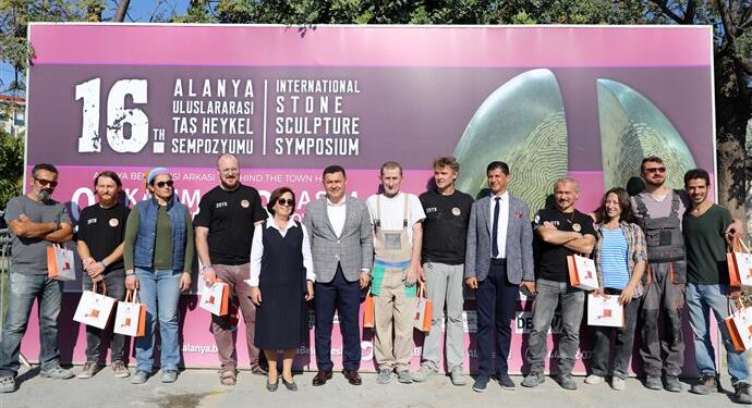 16. ALANYA ULUSLARARASI TAŞ HEYKEL SEMPOZYUMU BAŞLADI