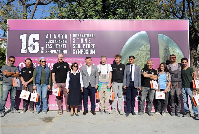 16. ALANYA ULUSLARARASI TAŞ HEYKEL SEMPOZYUMU BAŞLADI