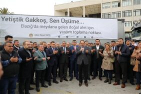 ELAZIĞ DEPREMİ İÇİN TOPLANAN YARDIMLAR DUALARLA YOLA ÇIKTI