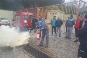 BAHÇEŞEHİR OKULLARI OBA STADYUMU’NDA YANGIN TATBİKATI YAPILDI