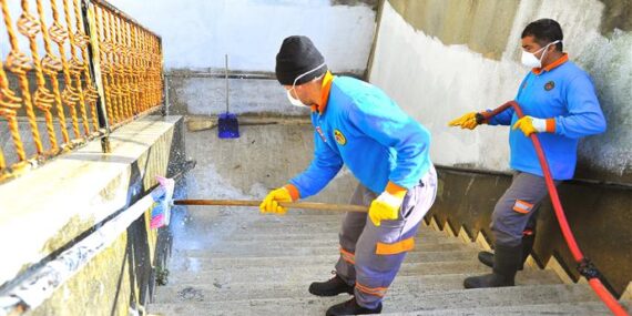 Alanya dip bucak dezenfekte ediliyor