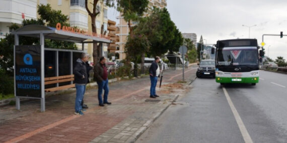  Alanya otobüslerinde artık paranız geçmeyecek