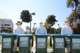 ALANYA BELEDİYESİ’NDEN ATIK MASKE VE ELDİVENE ÖNLEM