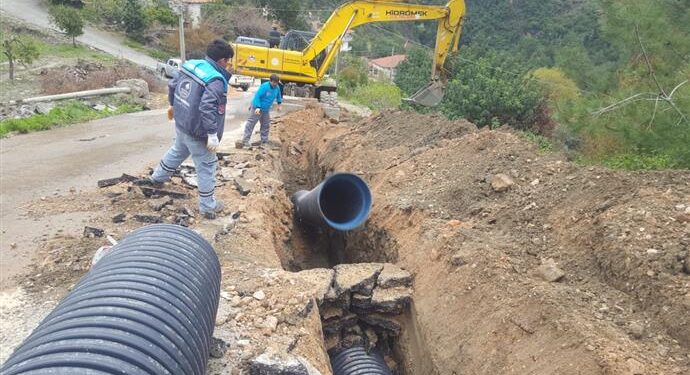 ALANYA BELEDİYESİ’NDEN TEPE’YE ALT YAPI ÇALIŞMASI