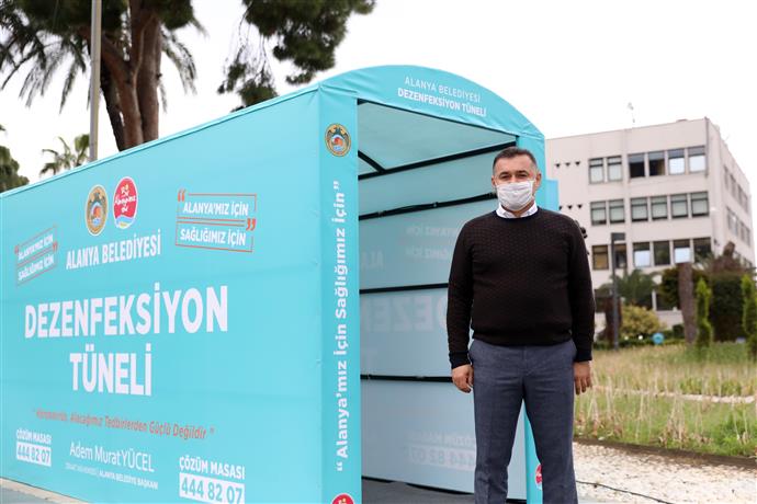 DEZENFEKSİYON TÜNELİ HİZMETE GİRDİ