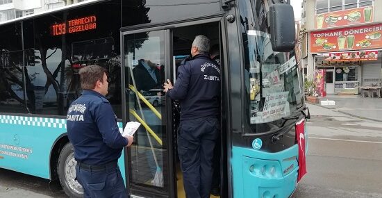 Zabıta ekiplerinin koronavirüs mesaisi sürüyor