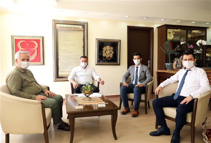 BAŞKAN YÜCEL KURUM MÜDÜRLERİNİ AĞIRLADI