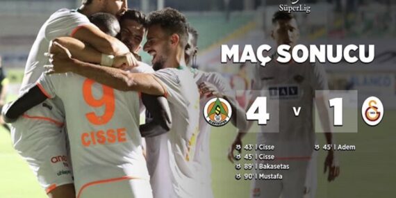 Aytemiz Alanyaspor – Galatasaray 4-1 | Maç sonucu