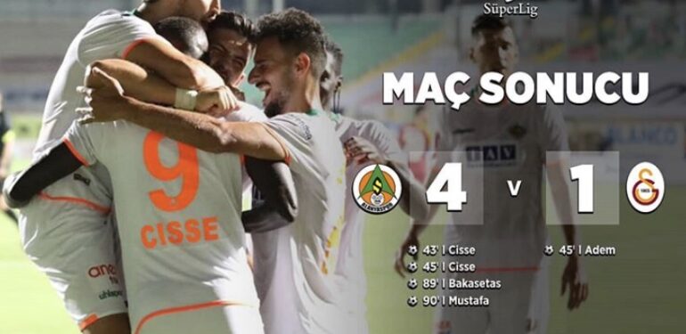 Aytemiz Alanyaspor – Galatasaray 4-1 | Maç sonucu