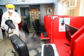 ALANYA BELEDİYESİ İNTERNET KAFELERİ DEZENFEKTE EDİYOR