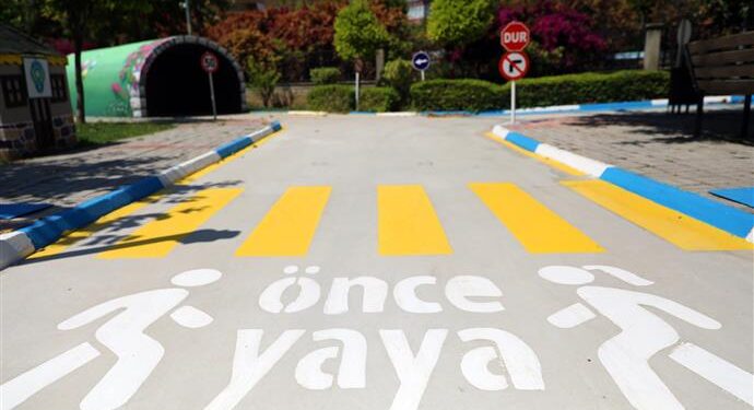 TRAFİK EĞİTİM PARKI YENİLENEN YÜZÜYLE HİZMETE AÇILIYOR