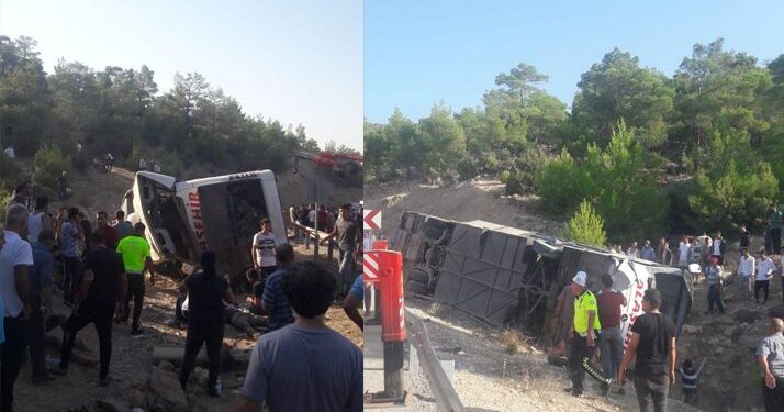  Mersin’de askerleri taşıyan otobüs devrildi: 5 askerimiz şehit oldu