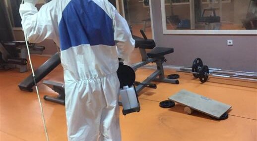 SPOR TESİSLERİNDE RUTİN DEZENFEKTE İŞLEMLERİ YAPILDI
