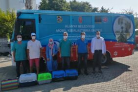 ALANYA BELEDİYESİ 1 AYDA 212 HAYVANI TEDAVİ ETTİ