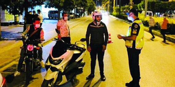 Mahmutlar’da motorlara sıkı denetim