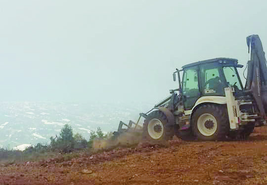 Cebel-i reis’de yol çalışması