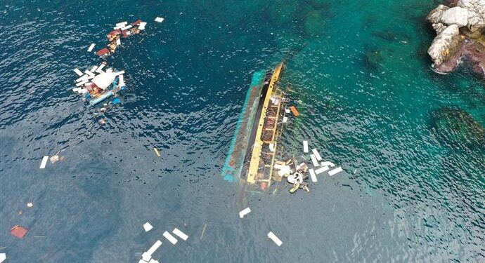 ALABORA OLAN TEKNENİN ENKAZI TEMİZLENDİ