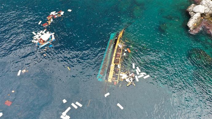 ALABORA OLAN TEKNENİN ENKAZI TEMİZLENDİ