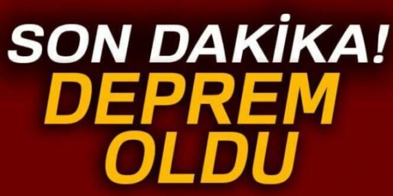 5.4 şiddetle sallandık…