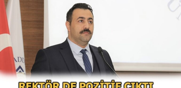 Rektör Kalan da pozitif
