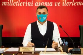 BAŞKAN YÜCEL 82 TEMALI MASKE İLE 2021 YILI İÇİN “İL OLMA” MESAJI VERDİ