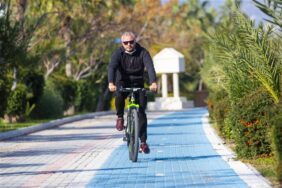 SAHİL BANDI BİSİKLET YOLUNUN KESTEL ETABI TAMAMLANDI MAHMUTLAR ETABINA BAŞLANDI