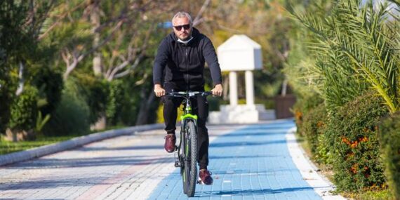 SAHİL BANDI BİSİKLET YOLUNUN KESTEL ETABI TAMAMLANDI MAHMUTLAR ETABINA BAŞLANDI