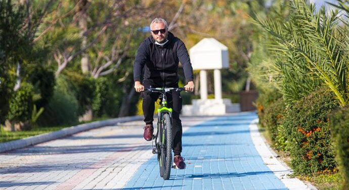 SAHİL BANDI BİSİKLET YOLUNUN KESTEL ETABI TAMAMLANDI MAHMUTLAR ETABINA BAŞLANDI
