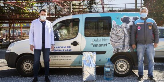 ALANYA BELEDİYESİ ZORLU DOĞA KOŞULLARINDA DA SOKAK HAYVANLARININ HER ZAMAN YANINDA