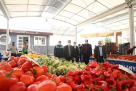 AVSALLAR KAPALI PAZAR YERİ HİZMETE AÇILDI BAŞKAN YÜCEL PAZAR ESNAFIYLA DUAYA KATILDI