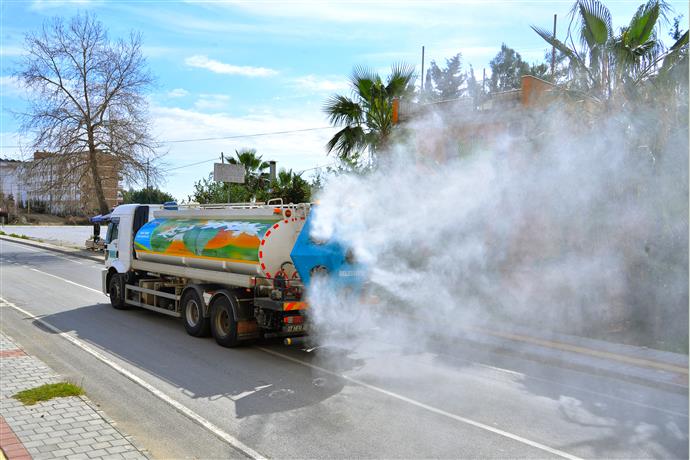 MİKRONSİS ARACI HAFTA SONU KISITLAMASINDA DA TAM MESAİ YAPIYOR