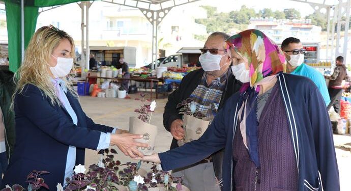 SULTAN KEYKUBAT’IN ALANYA’YI FETHİNİN 800. YILI ANISINA ÇİÇEK DAĞITIM ETKİNLİĞİ DEVAM EDİYOR