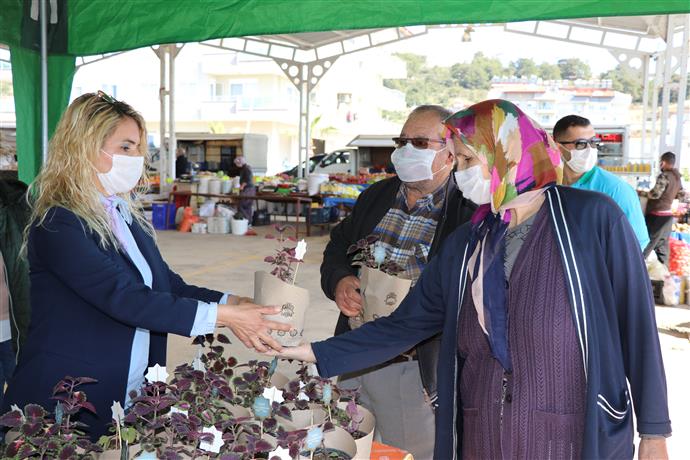 SULTAN KEYKUBAT’IN ALANYA’YI FETHİNİN 800. YILI ANISINA ÇİÇEK DAĞITIM ETKİNLİĞİ DEVAM EDİYOR