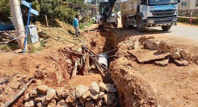 ALANYA BELEDİYESİ’NDEN ALTYAPI ATAĞI