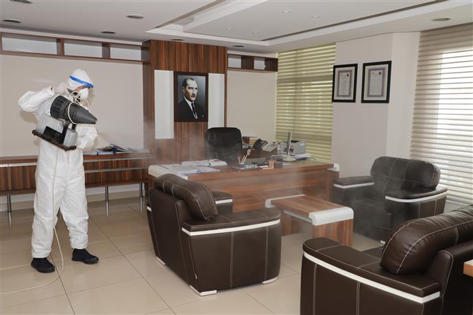 ALANYA BELEDİYESİ SALGINDA 7 BİN 800 NOKTADA DEZENFEKSİYON YAPTI