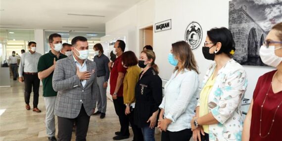 BAŞKAN YÜCEL, PERSONELİ İLE BAYRAMLAŞTI