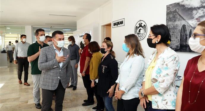 BAŞKAN YÜCEL, PERSONELİ İLE BAYRAMLAŞTI