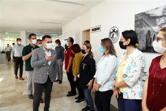 BAŞKAN YÜCEL, PERSONELİ İLE BAYRAMLAŞTI