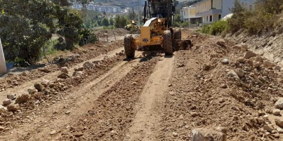 SEKİ VE İSHAKLI YOLU’NDA ASFALT HAZIRLIĞI